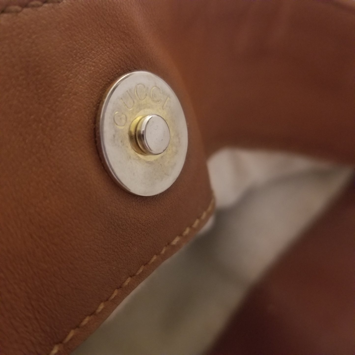 Vintage Gucci Bamboo Handle Crossbody Bag