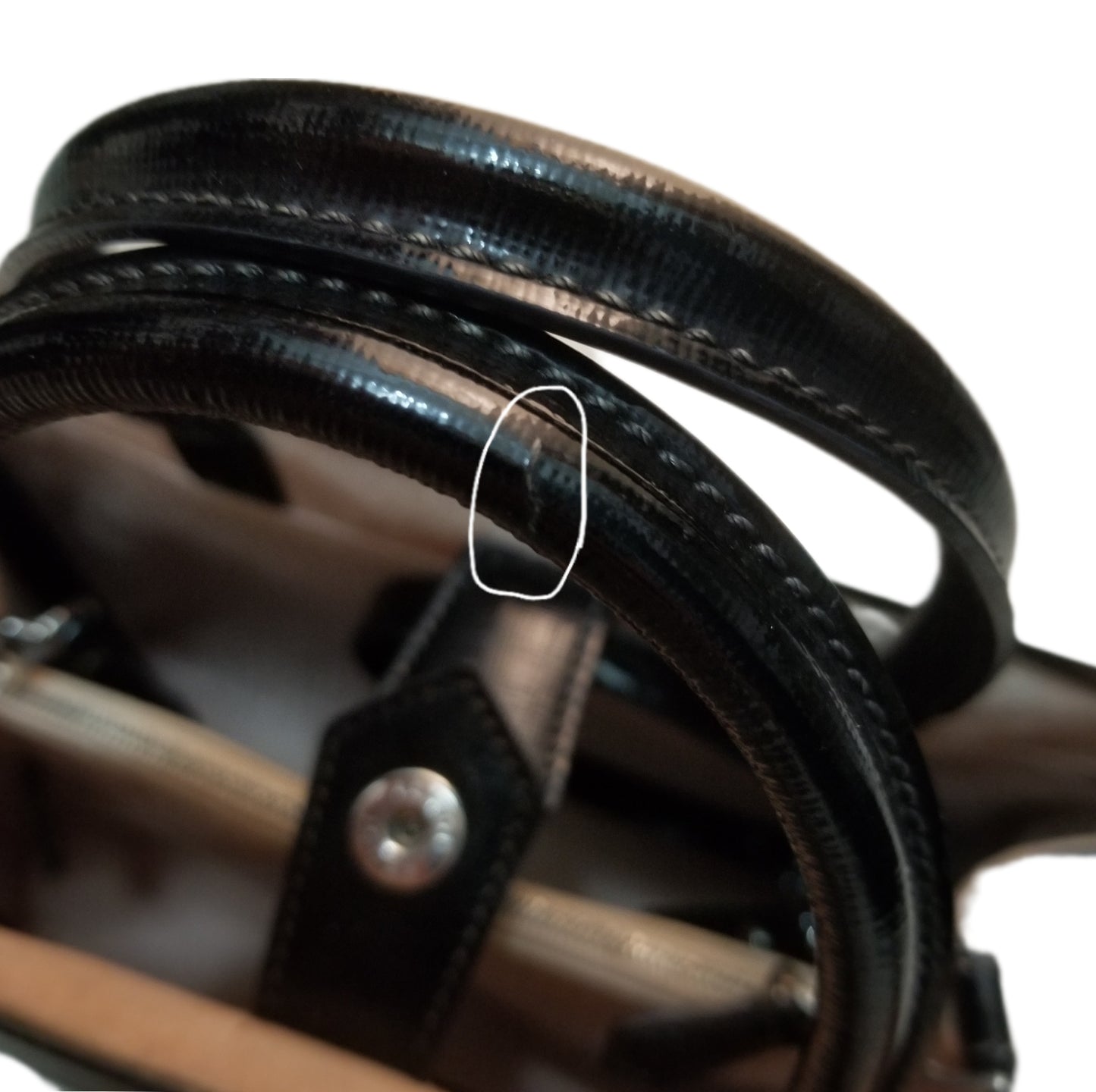 Fendi 2JOURS Petite Patent Leather Bag