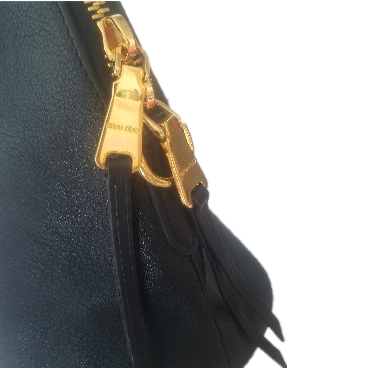 Miu Miu Madras Leather Dome Handbag