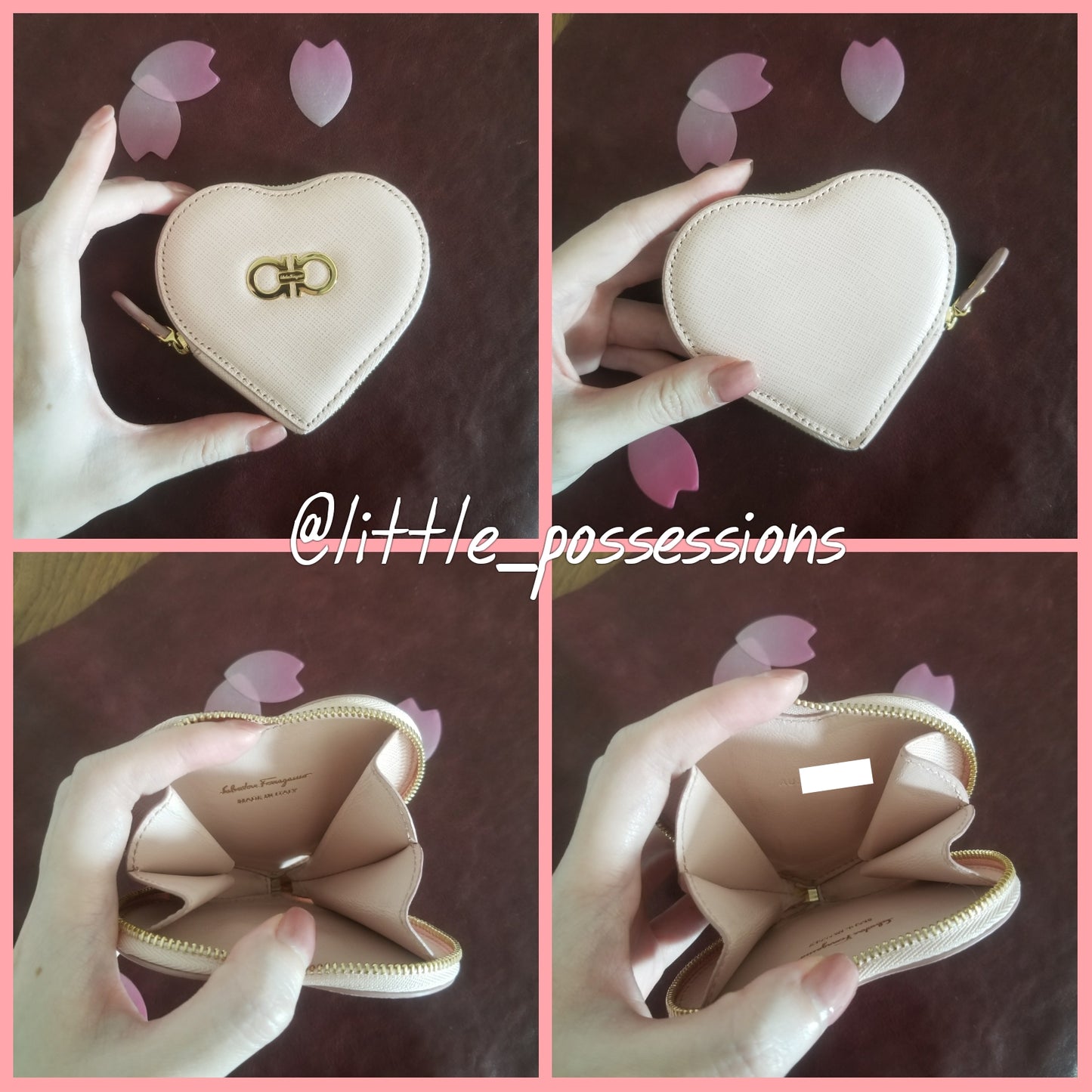 Salvatore Ferragamo Gancini Heart Coin Case