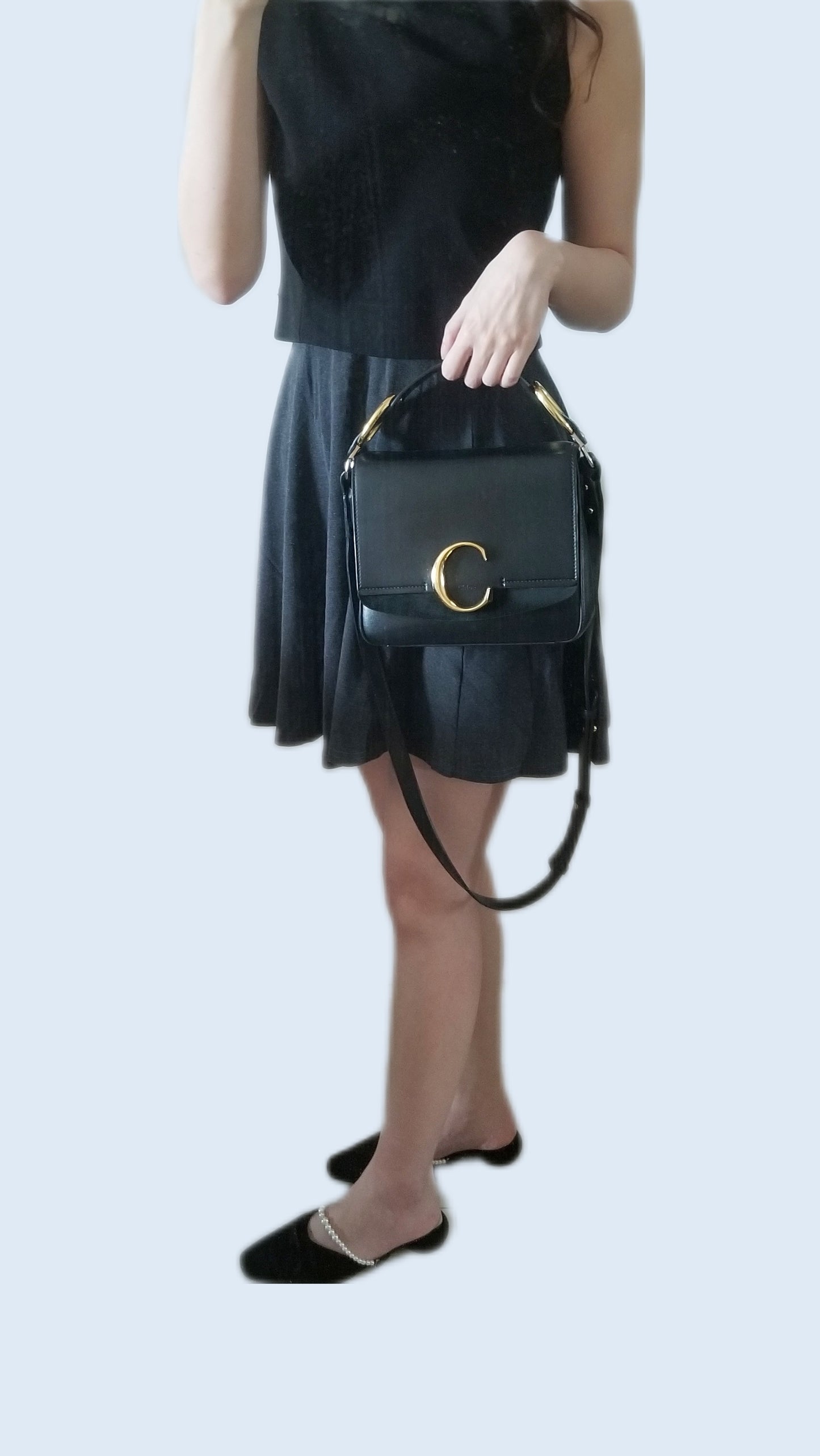 Chloé The C Leather Crossbody Bag