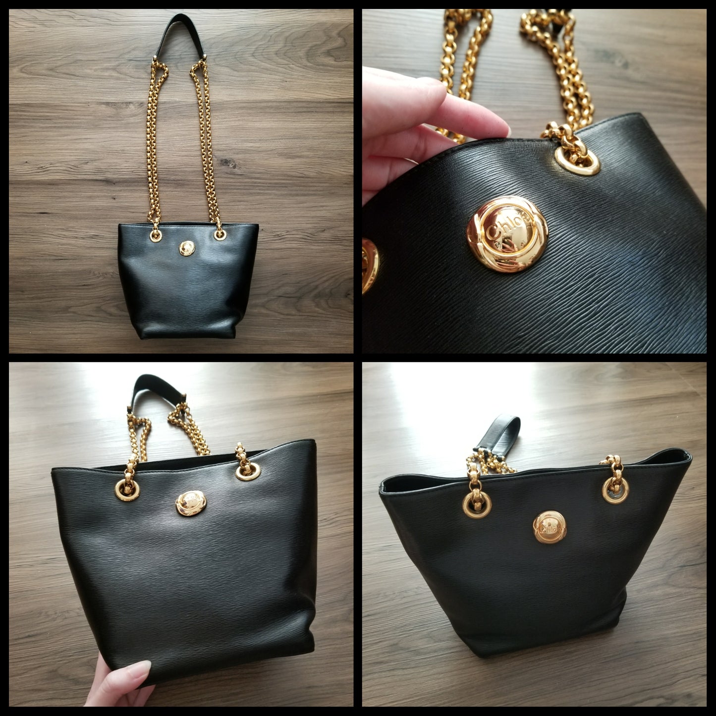 Vintage Chloé EPI Sling Chain Bag