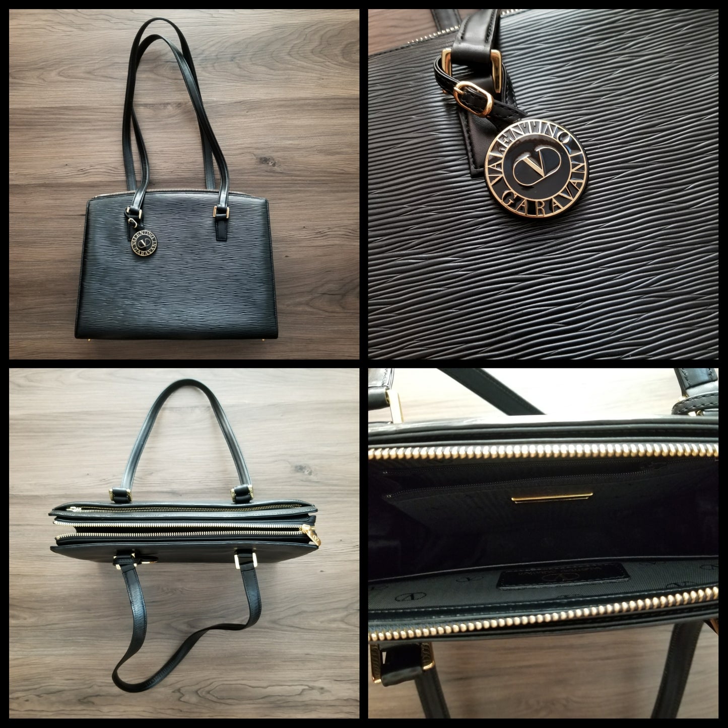 Vintage Valentino Garavani EPI Leather Tote Bag