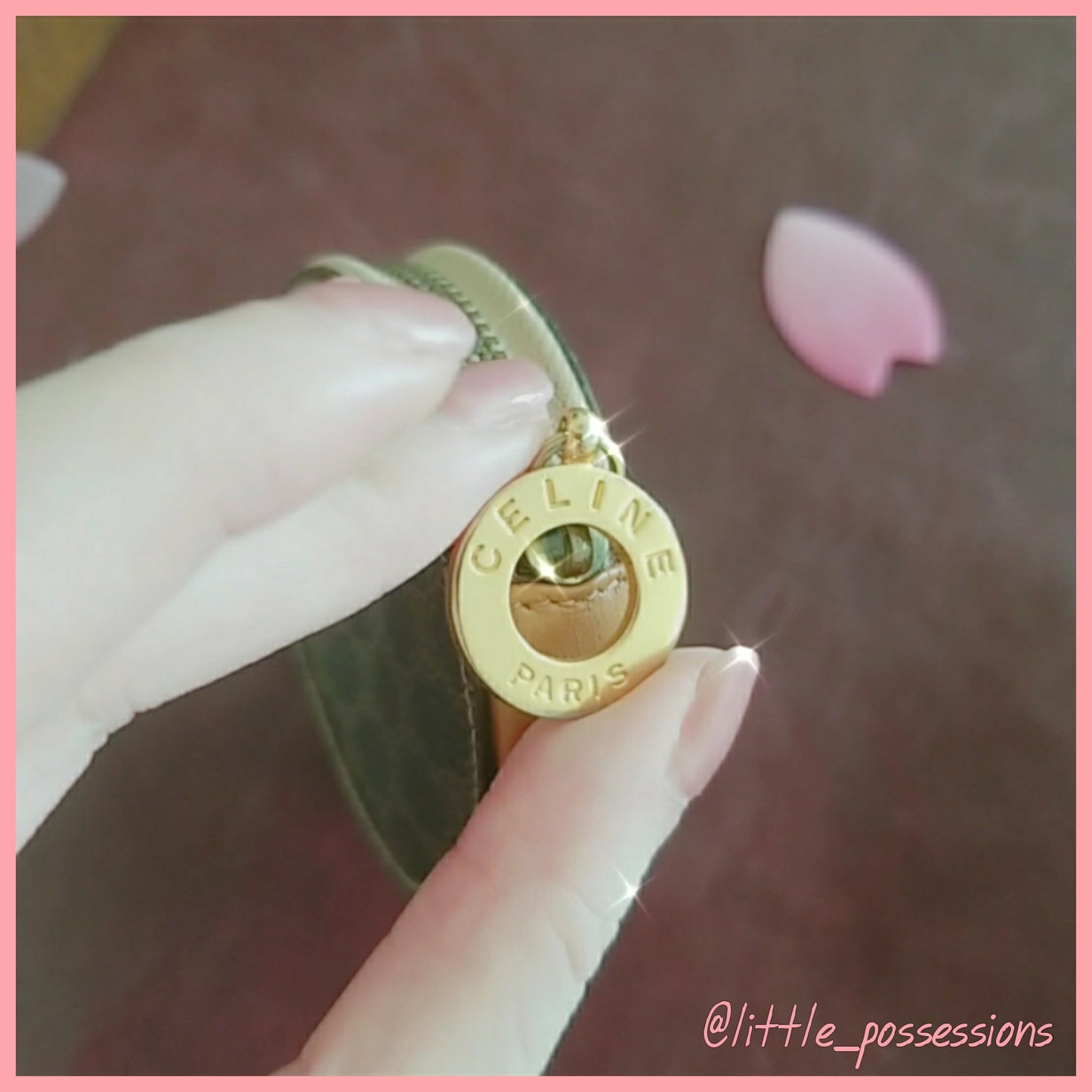 Vintage Celine Canvas Coin Case