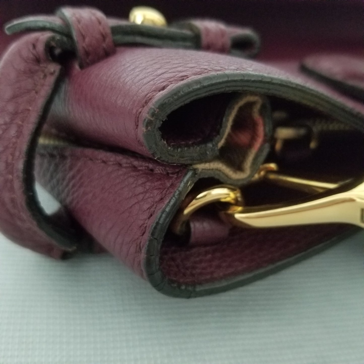 Burberry The Banner Leather Handbag