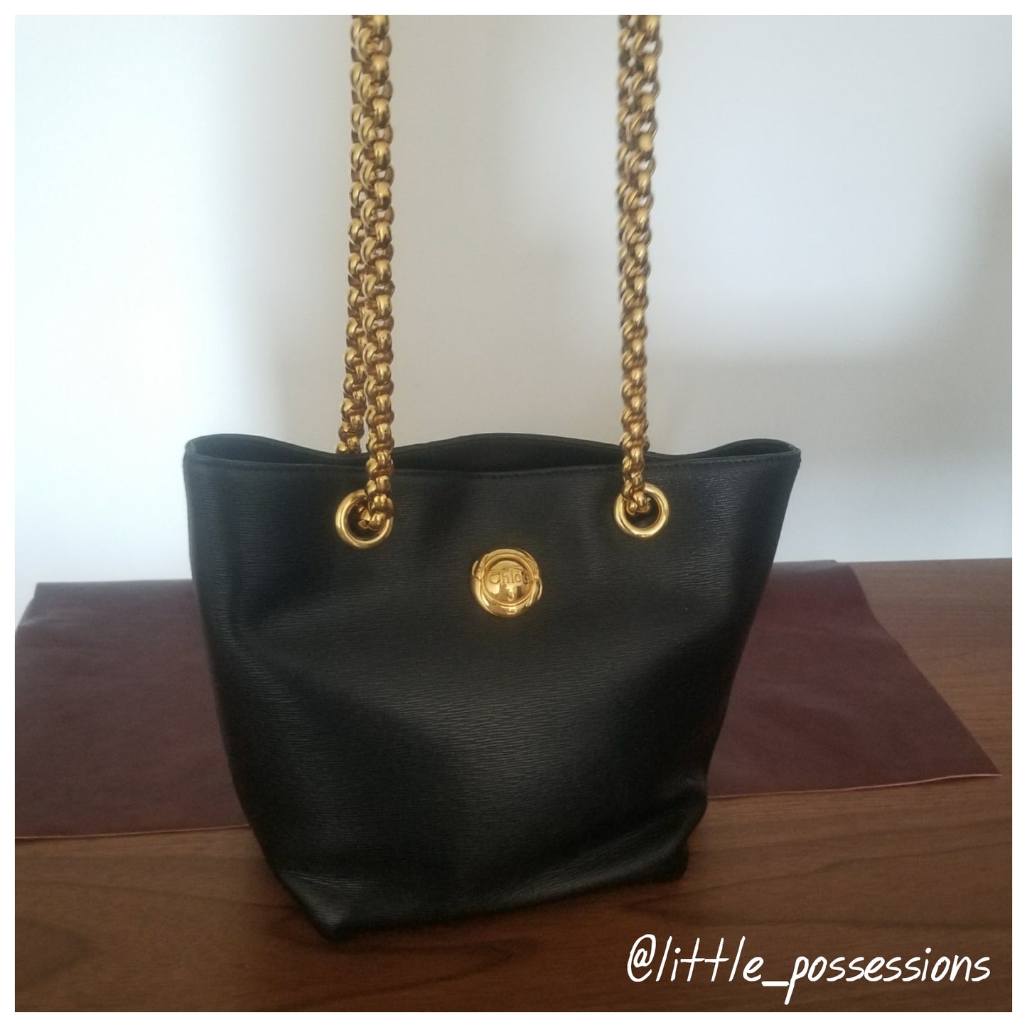 Vintage Chloé EPI Sling Chain Bag