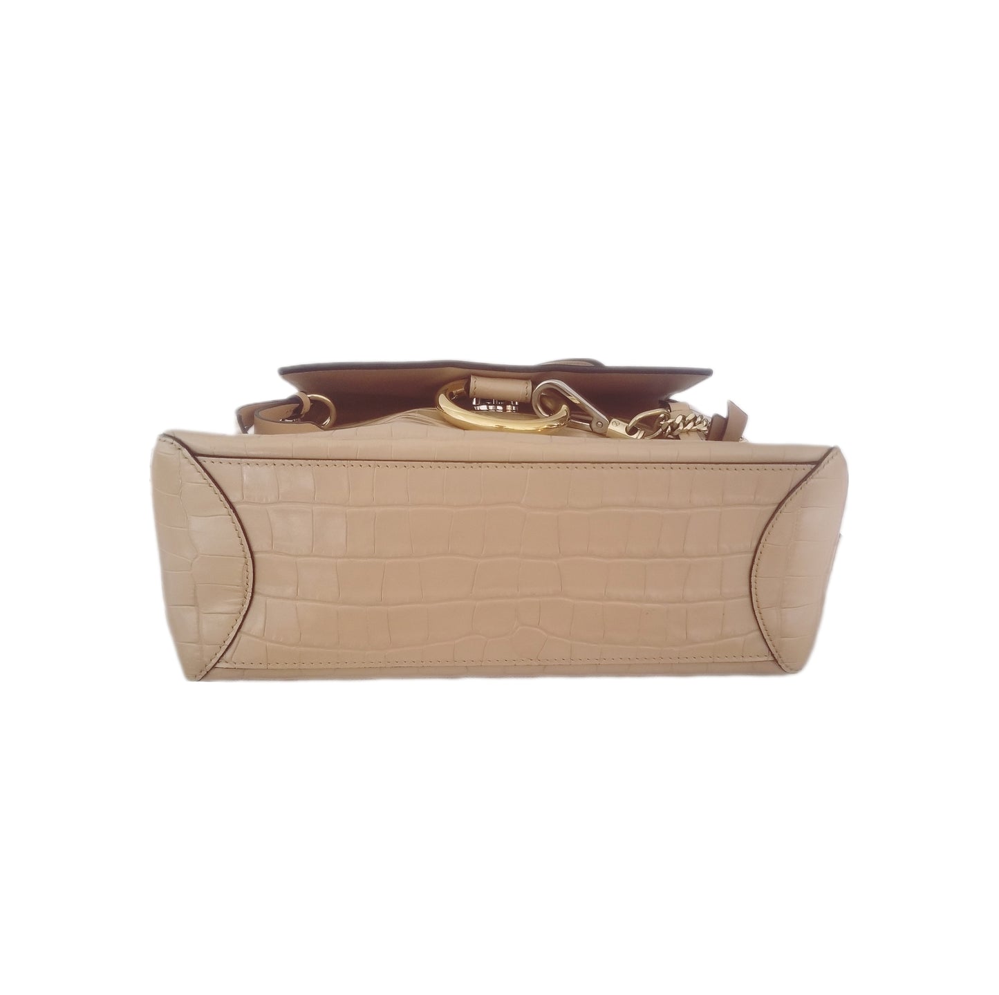 Chloé Medium Faye Day Croco- Embossed Leather Bag