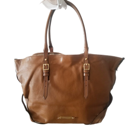 Preloved Burberry Medium Salisbury Leather Tote Bag in Mid Camel