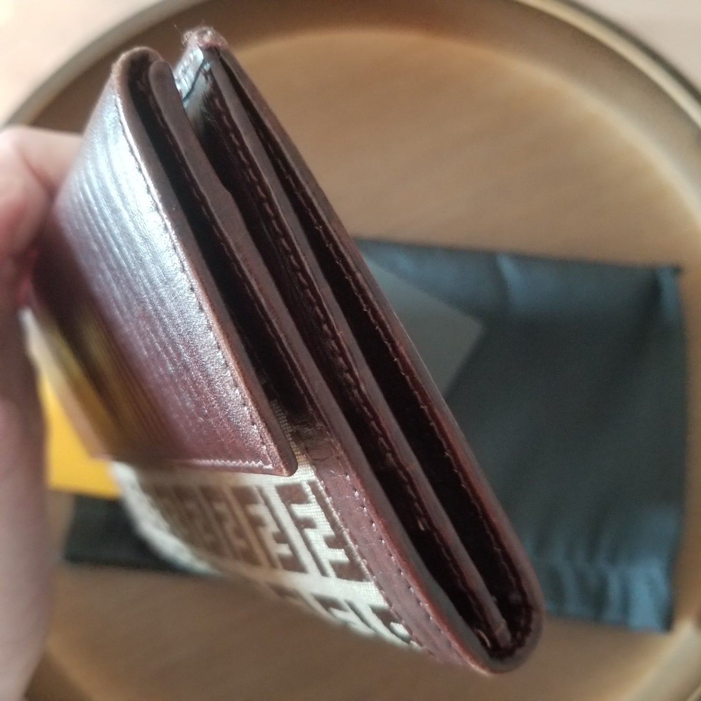 Fendi Baguette Canvas Long Wallet