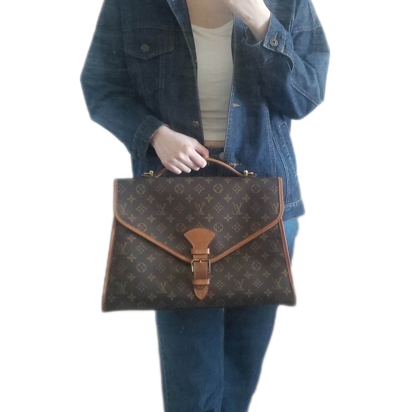 Louis Vuitton Bel Air Monogram Satchel Bag