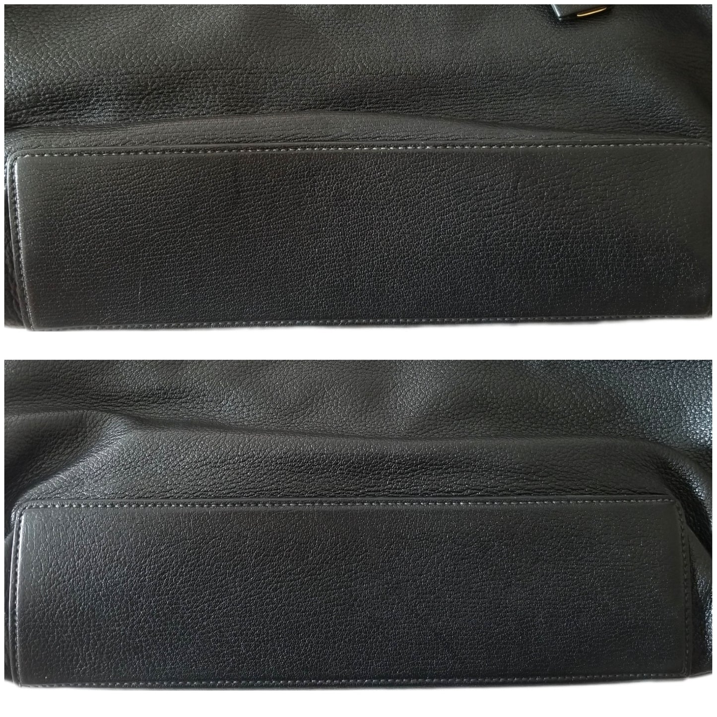 Miu Miu Madras Leather Tote with Small Bag in Black
