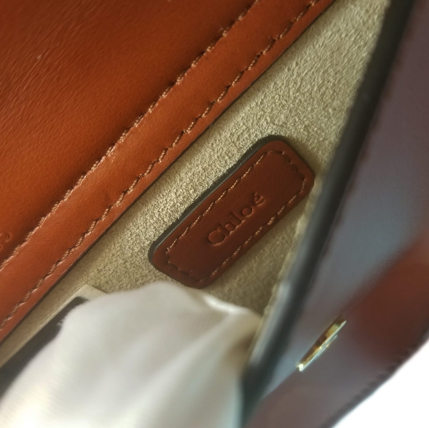 Preloved Chloé Mini Tess Crossbody bag in Brown