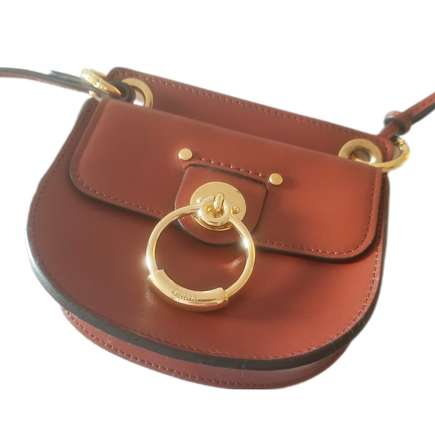 Preloved Chloé Mini Tess Crossbody bag in Brown