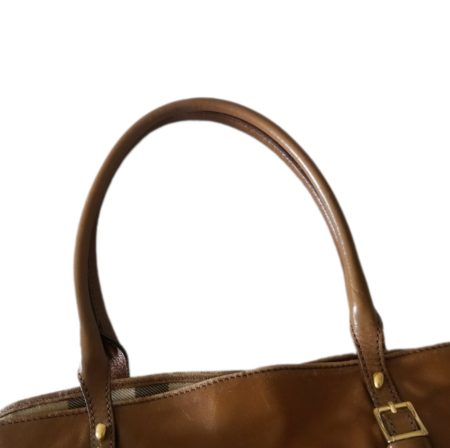 Burberry Medium Salisbury Leather Tote Bag in Mid Camel