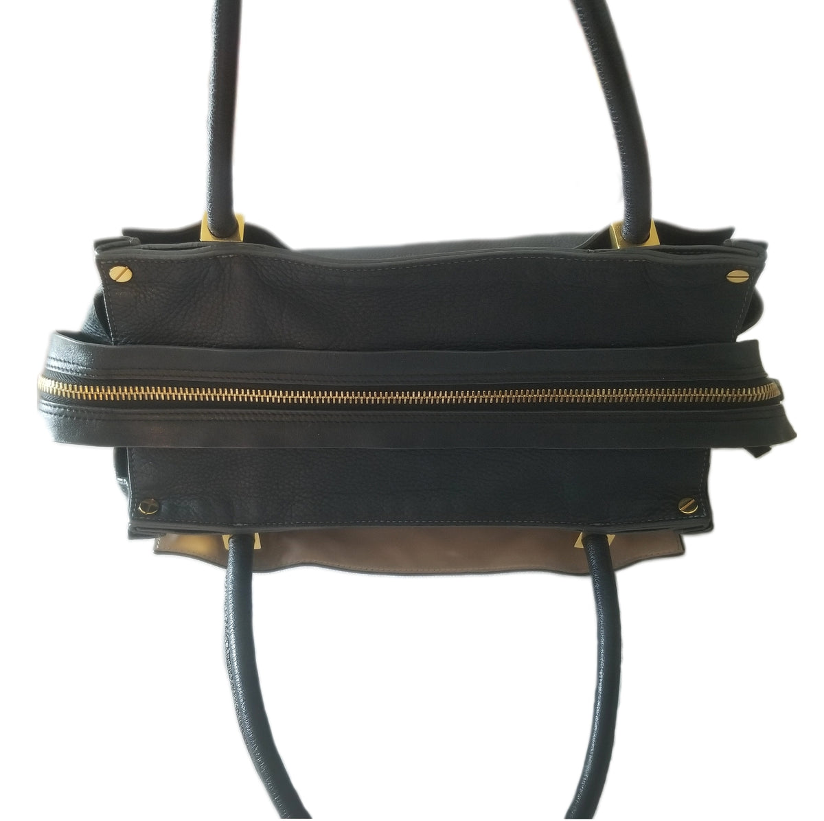 Preloved Chloé Dree Leather Handbag in Black