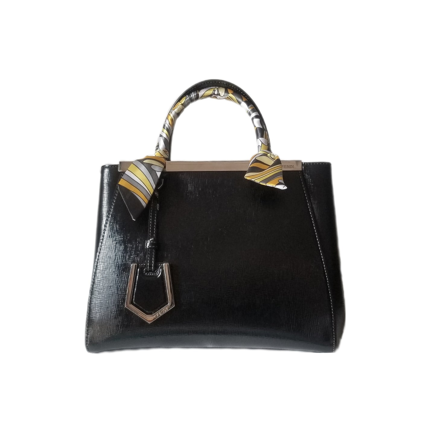Fendi 2JOURS Petite Patent Leather Bag