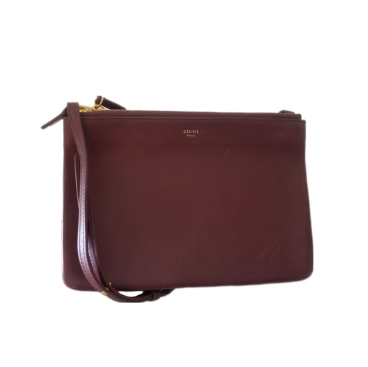 Celine Trio Leather Crossbody Bag