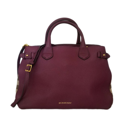 Burberry The Banner Leather Handbag