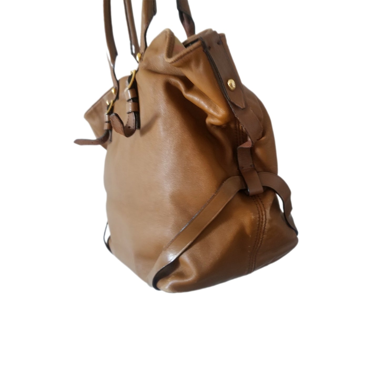 Burberry Medium Salisbury Leather Tote Bag in Mid Camel