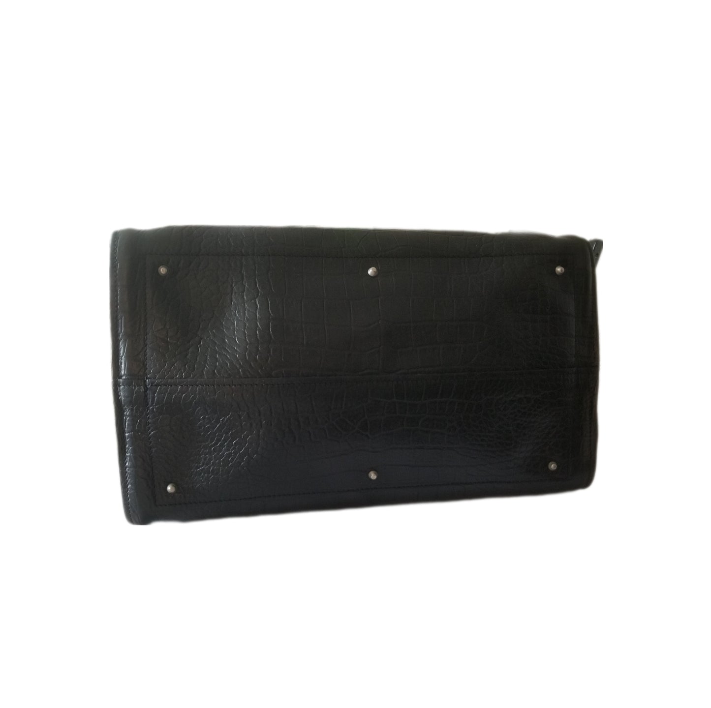 Chloé Cyndi Embossed Leather Handbag in Black