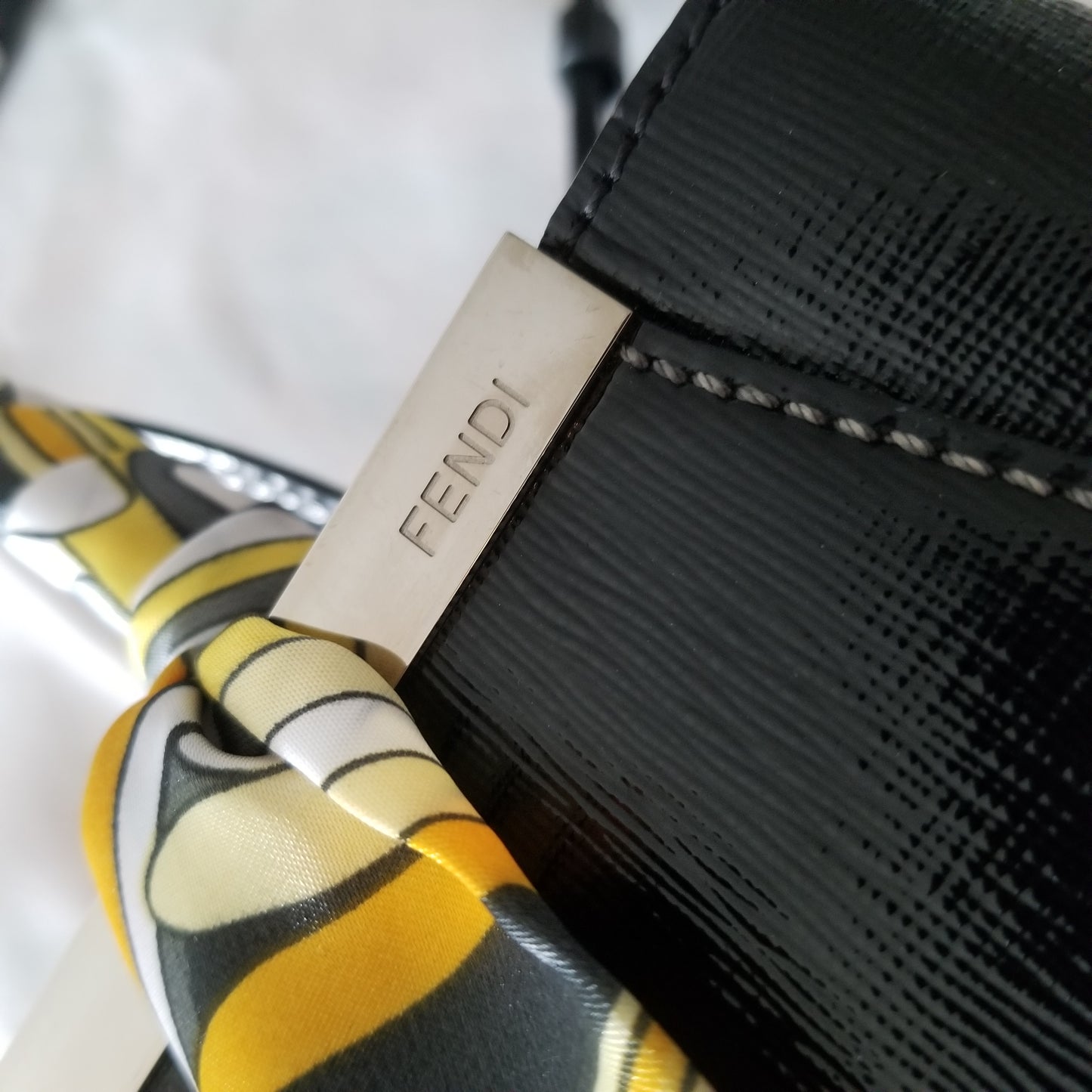 Fendi 2JOURS Petite Patent Leather Bag