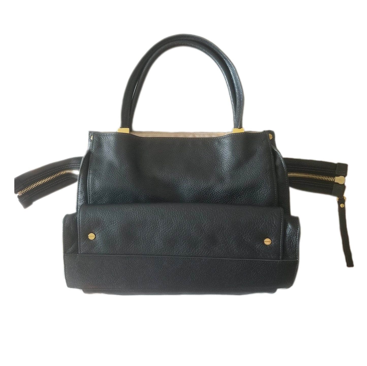 Preloved Chloé Dree Leather Handbag in Black