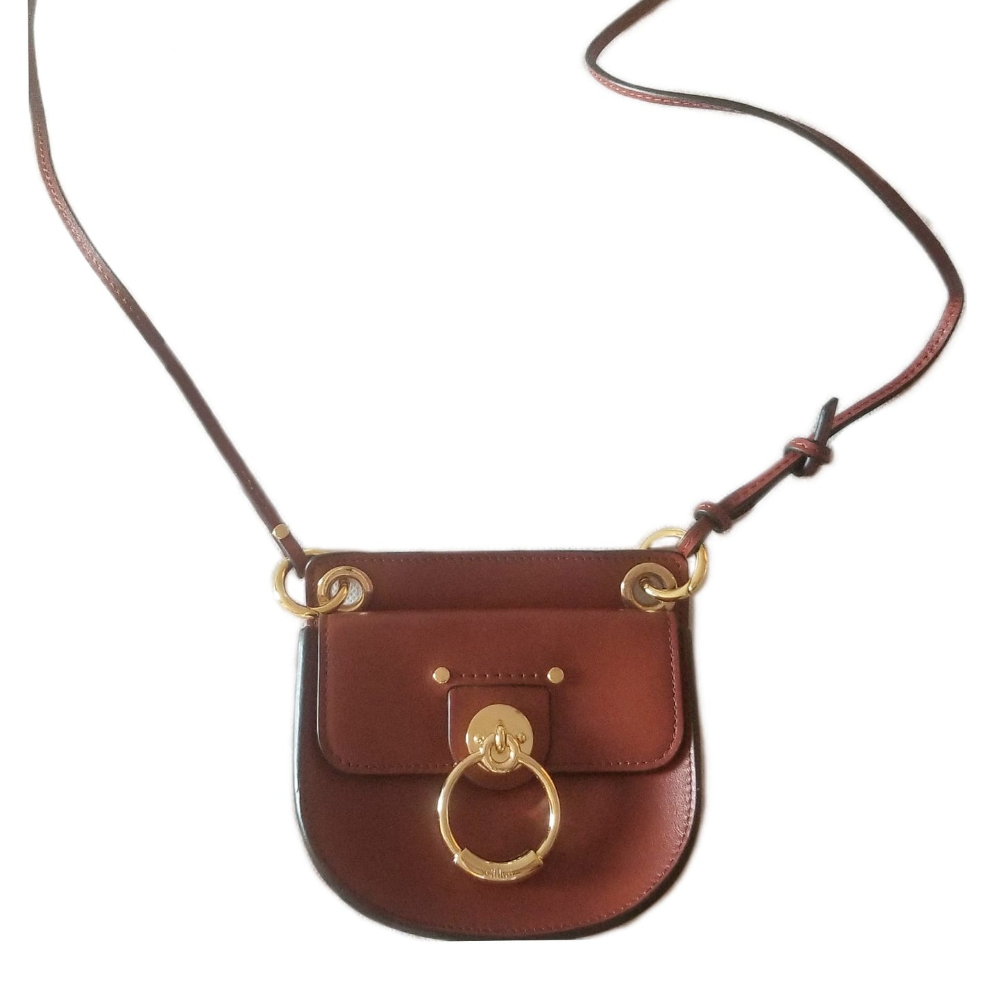 Preloved Chloé Mini Tess Crossbody bag in Brown