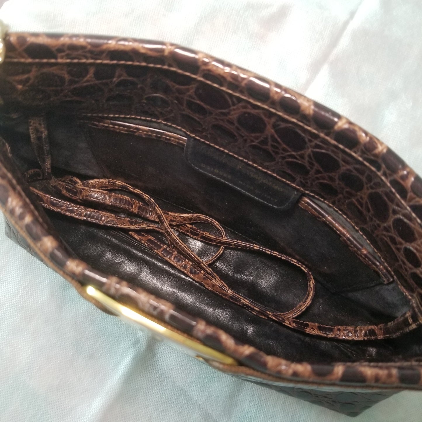 Vintage Salvatore Ferragamo Vara Sling Bag in Brown