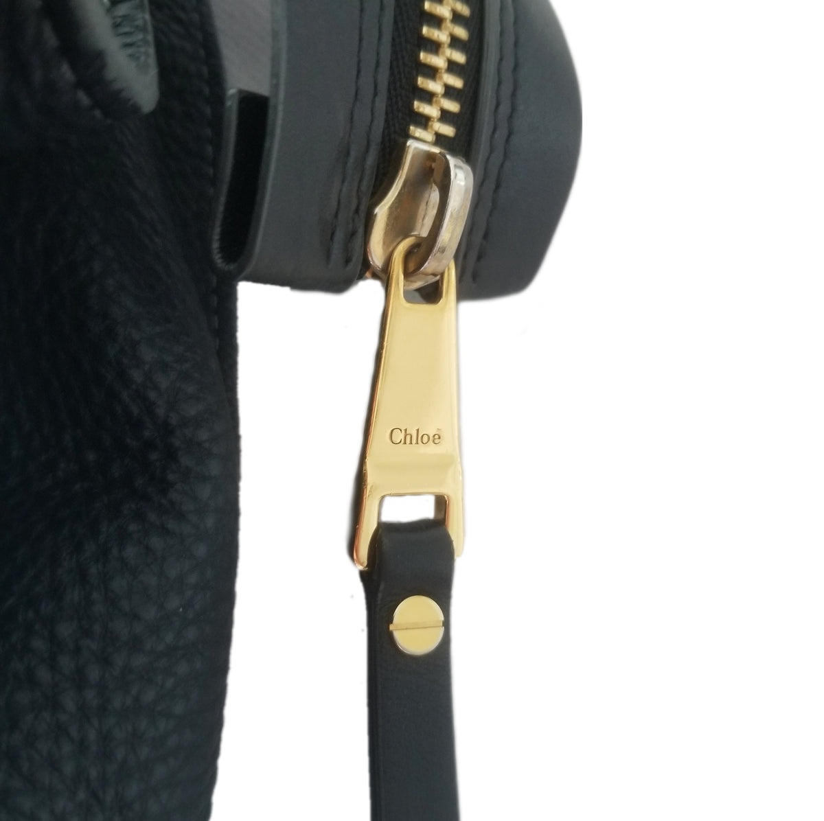 Preloved Chloé Dree Leather Handbag in Black