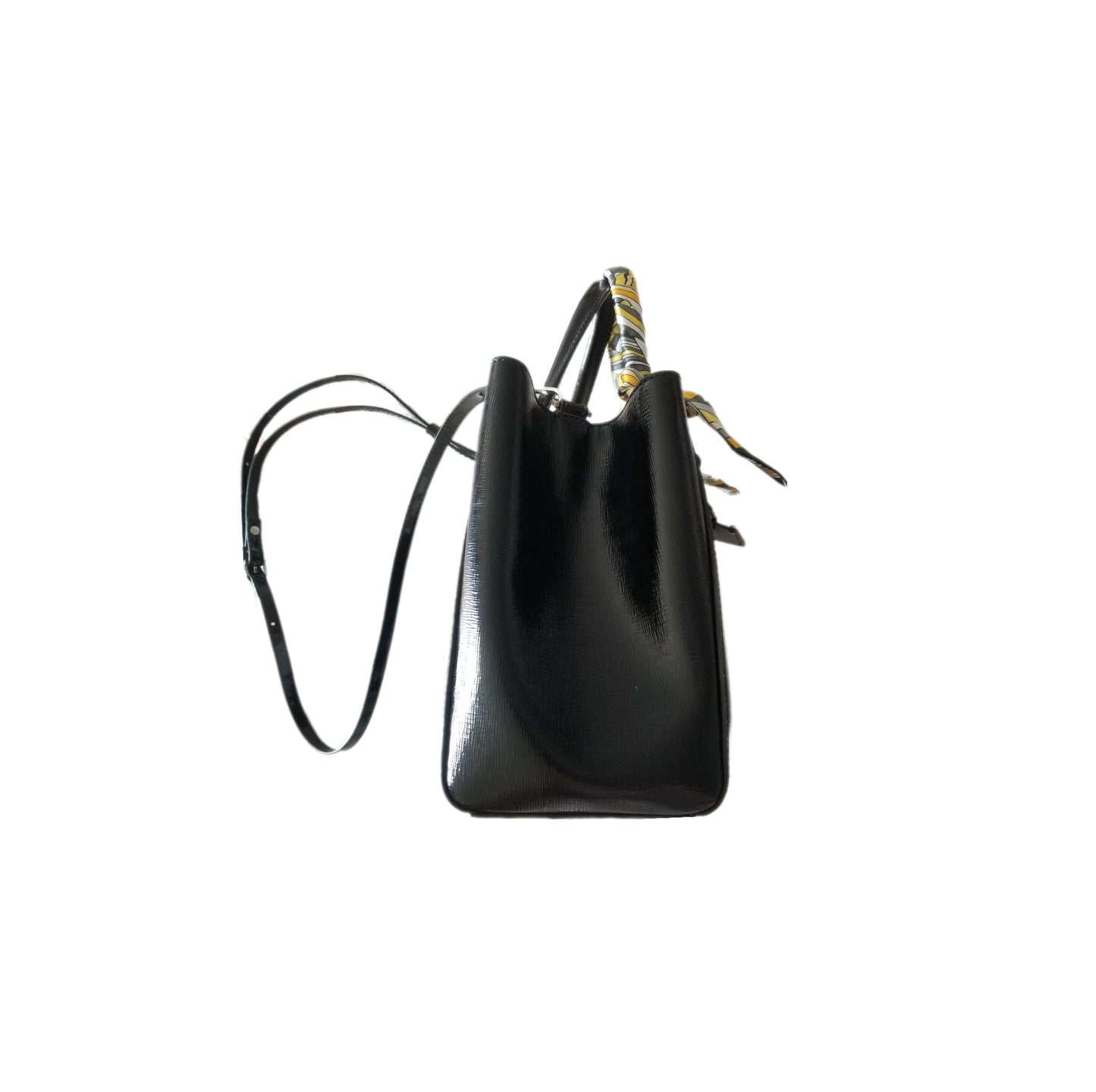 Fendi 2JOURS Petite Patent Leather Bag