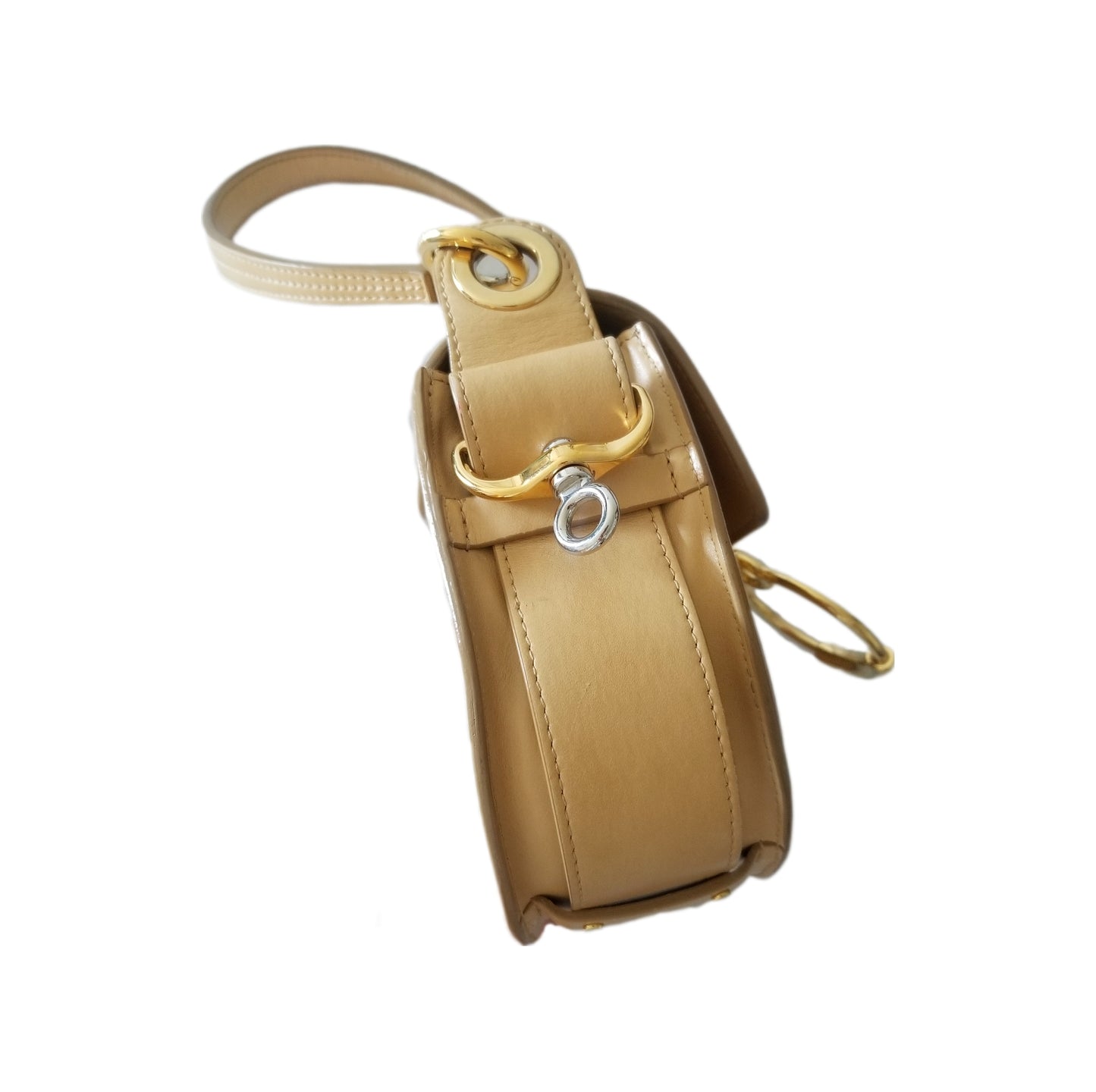 Chloé Small Tess Leather Handbag in Tan